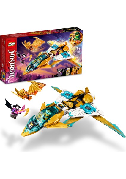 NINJAGO® Zane'in Altın Ejderha Jeti 71770 - 7 Yaş ve Üzeri Için Jet Uçağı Içeren Oyuncak Yapım Seti (258 Parça)