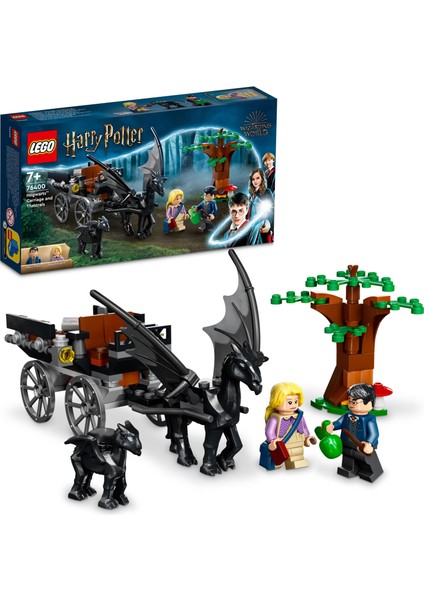 Harry Potter# Hogwarts# Araba ve Testraller 76400 - 7 Yaş ve Üzeri Çocuklar Için Oyuncak Yapım Seti (121 Parça)