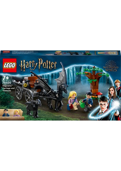 Harry Potter# Hogwarts# Araba ve Testraller 76400 - 7 Yaş ve Üzeri Çocuklar Için Oyuncak Yapım Seti (121 Parça)