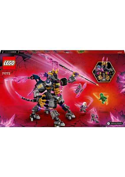 NINJAGO® Kristal Kral 71772 - 9 Yaş ve Üzeri Çocuklar Için Kötü Ninja Karakteri Oyuncak Yapım Seti (722 Parça)