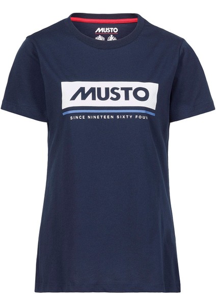 Musto W Musto Tee 2.0 Navy Kadın T-Shirt / Polo T-Shirt MUS.82330 MUS.597