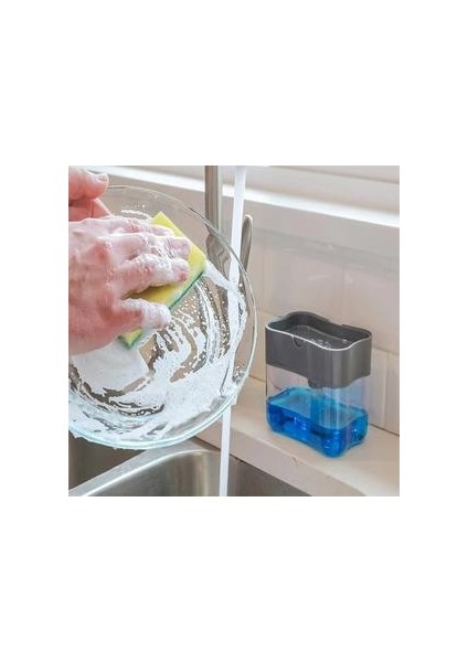 2 1söçü Raf Sabunluk Sabunluk Sabunluk ve Sünger Caddy 13 Ons Yüksek Kalite Sabun Pompası ve sünger Caddy | Taşınabilir Sabunluk (Yurt Dışından) fırsatları