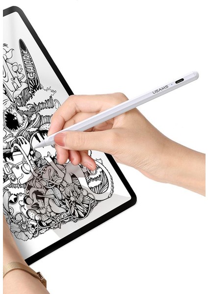 Usams US-ZB223 2018-2021 Ipad/ipadpro Uyumlu,tilt-Sensitive Stylus Pen Apple Lisanslı Kalem