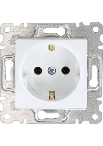 Karea Topraklı Priz Modül Beyaz 57001028