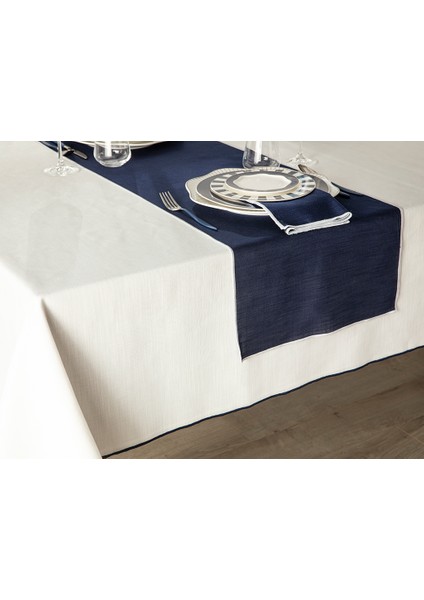 Grace Polyester Runner 40 x 150 cm Lacivert