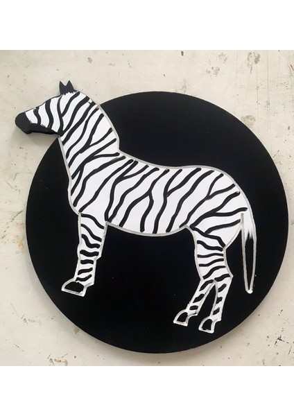 Zebra Ahşap Supla - Amerikan Servis - Tabak Altı