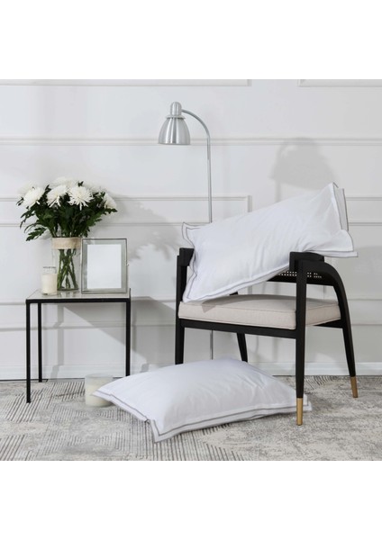 White Collection Victorie Gri Pikolu Percale Çift Kişilik Nevresim Takımı