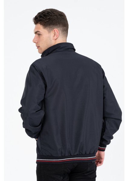 Lacivert Içi Gömlek Astarlı Su ve Rüzgar Geçirmez Mevsimlik Ribaneli Erkek Mont fiyatları