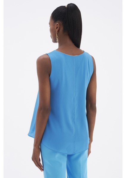 Kolsuz Salaş Bluz - Mavi indirimleri