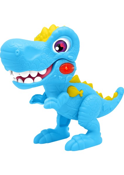 Sesli Işıklı T-Rex Mavi