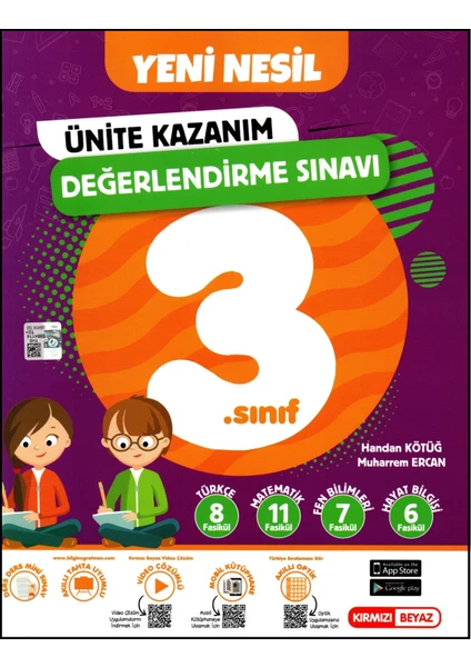 Kırmızı Beyaz Yayınlar 3.Sınıf Ünite Kazanım Değerlendirme Sınavı