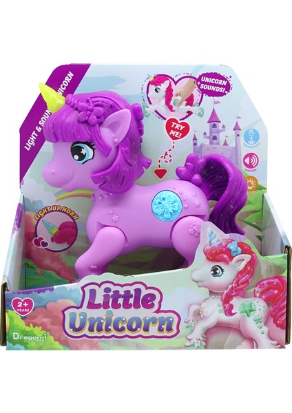 Sesli Işıklı Küçük Unicorn Mor-Pembe fiyatları