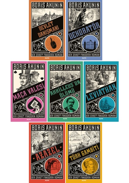Devlet Danışmanı - Maça Valesi - Azazel - Türk Gambiti - 7 Kitap - Boris Akunin
