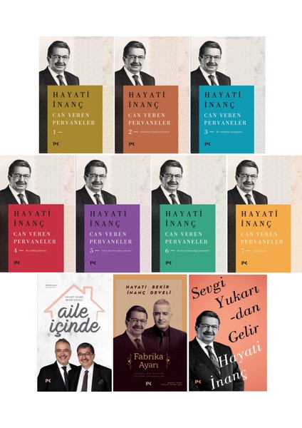 Can Veren Pervaneler 1-2-3-4-5-6-7-Sevgi Yukarıdan Gelir - Aile İçinde - Hayati İnanç - 10 Kitap Set