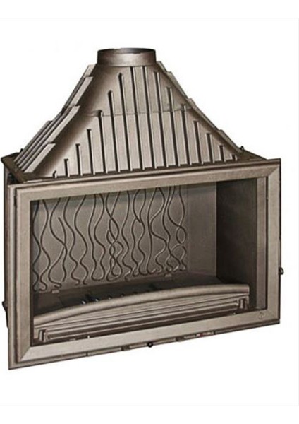 900 Grande Vision 18 Kw Şömine Haznesi Ithal Fransız Döküm Hazne 5 Yıl Garanti 6290-44