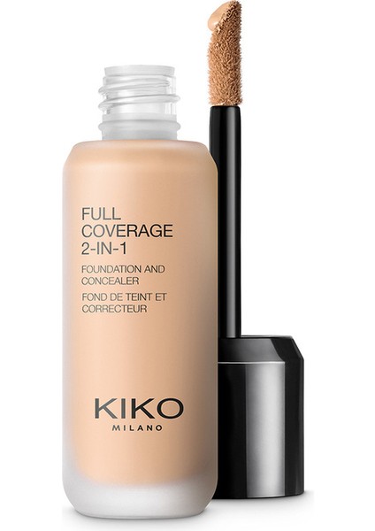 Fondöten & Kapatıcı-Full Coverage 2-in-1 Foundation & Concealer-30 Warm Beige-Mat Saten Bitişli