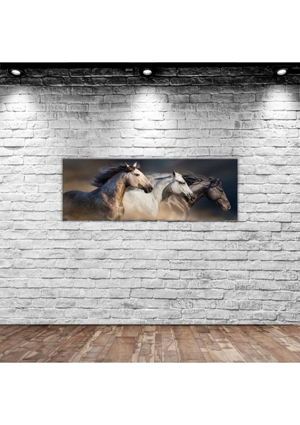 Home At Manzaralı Panorama Kanvas Tablo 100 x 35 cm - 1