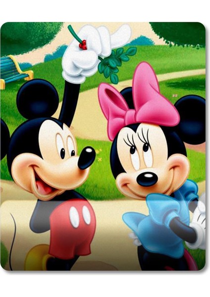 Mickey & Minnie Bilek Destekli Mousepad Model - 1
