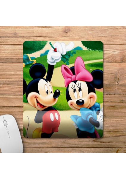 Mickey & Minnie Bilek Destekli Mousepad Model - 1