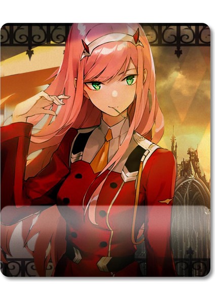 Darling In The Franxx - Zero Two Bilek Destekli Mousepad Model - 2