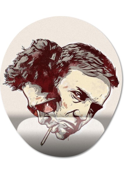 Fight Club / Dövüş Kulübü Bilek Destekli Mousepad Model - 1 Oval