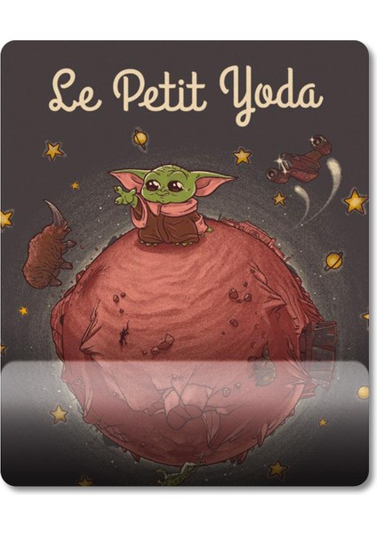 Le Petit Baby Yoda Bilek Destekli Mousepad Model - 1