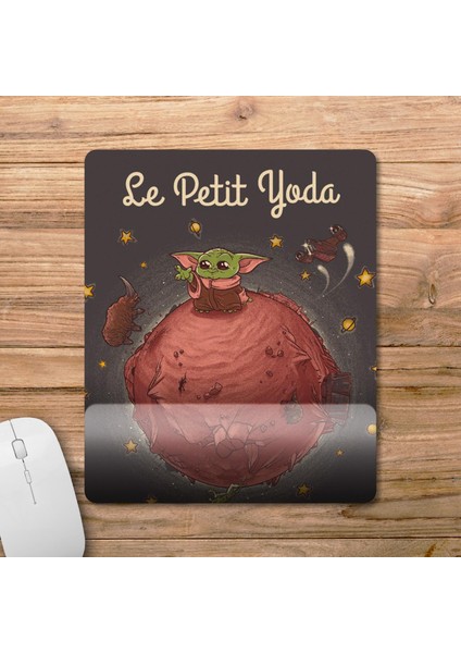 Le Petit Baby Yoda Bilek Destekli Mousepad Model - 1