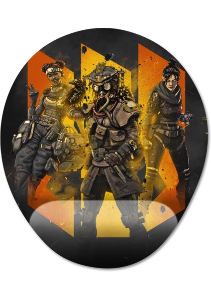 Apex Legends Bilek Destekli Mousepad Model - 2 Oval
