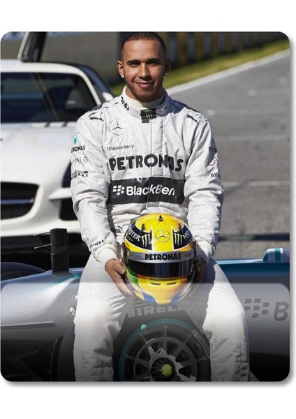 Lewis Hamilton (Mercedes / Formula 1) Bilek Destekli Mousepad Model - 1