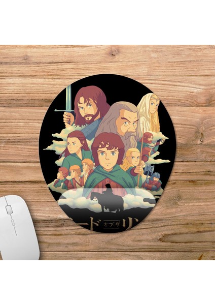 Yüzüklerin Efendisi - Lord Of The Rings Bilek Destekli Mousepad Model - 1 Oval