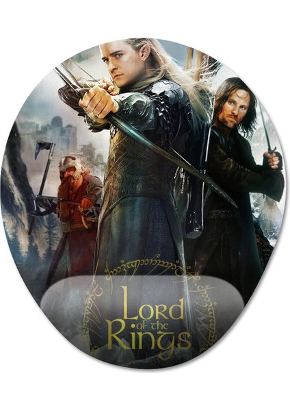Yüzüklerin Efendisi - Lord Of The Rings Bilek Destekli Mousepad Model - 4 Oval