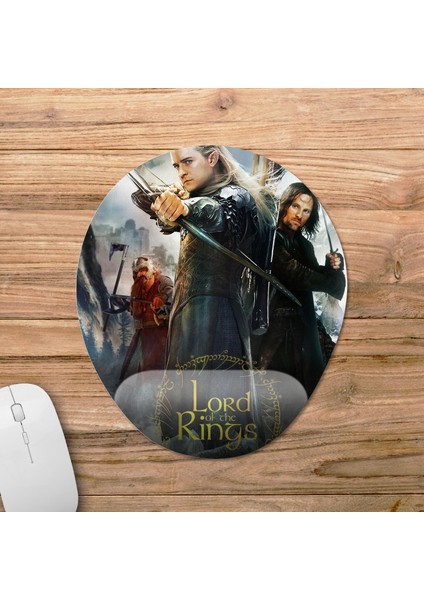 Yüzüklerin Efendisi - Lord Of The Rings Bilek Destekli Mousepad Model - 4 Oval fiyatları