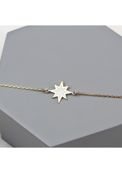 Gümüş Sedefli Kutup Yıldızı Bileklik fiyatları