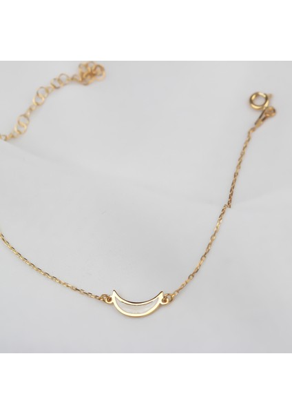 Gümüş Sedefli Hilal Bileklik fiyatları