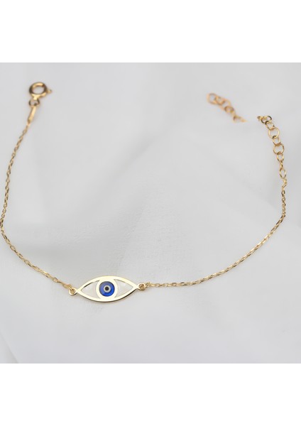 Gümüş Sedefli Göz Bileklik