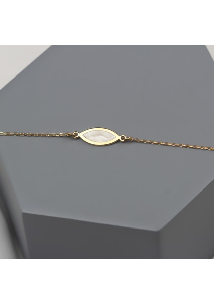 Gümüş Sedefli Geo Bileklik fiyatları