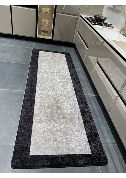 Ladin Model Çizgili Lateks Deri Taban Saçaksız Mutfak Halısı fiyatları