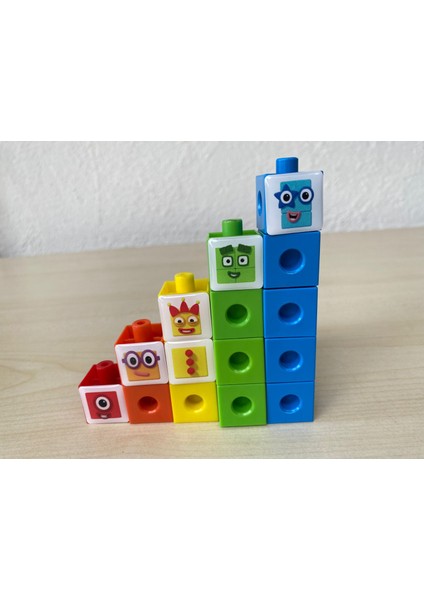 Zk Toys Numberblocks 1-2-3-4-5 LEGO Küp Number Blocks 1-2-3-4-5