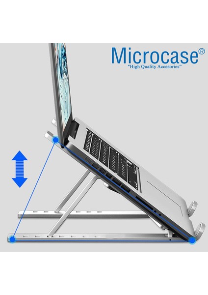 Macbook Notebook Laptop Tablet Aluminyum Stand Masaüstü Tutucu 10-15.6 Inch - AL2909