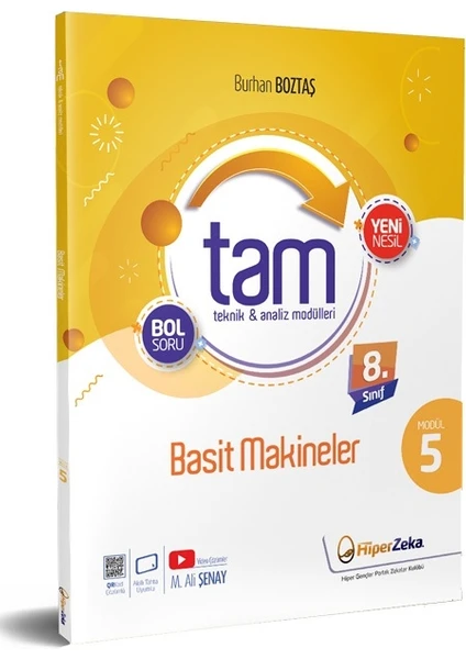 Hiper Zeka Yayınları 8. Sınıf Tam Fen Bilimleri 5 Teknik Analiz Modülleri & Basit Makineler