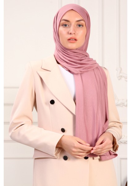 Klasik Penye Şal Lycralı Pembe