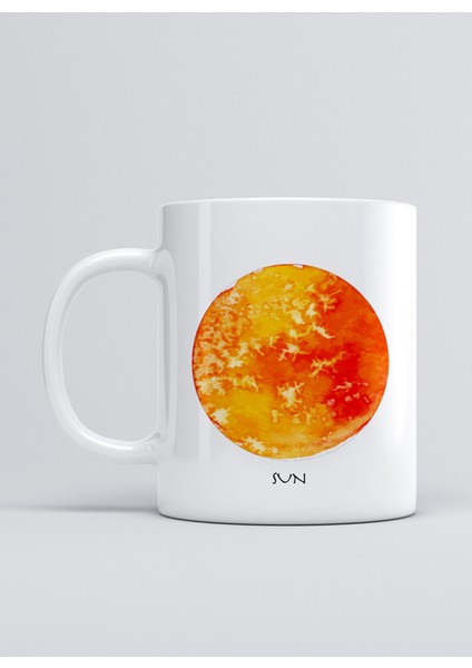Güneş Sistemi Güneş Kupa Mug