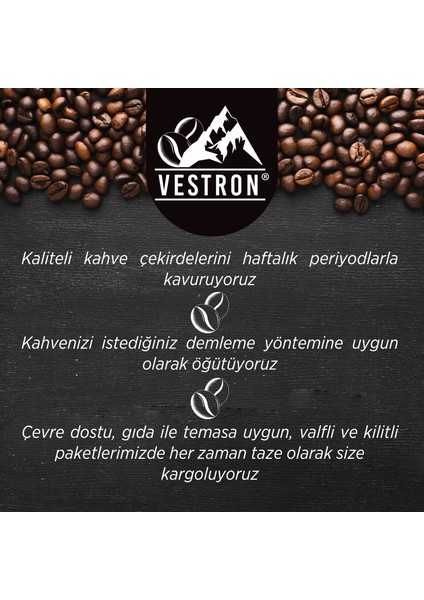 Fantastik Dörtlü Kahve Seti 4x250 gr Etna Blend, Türk Kahvesi, Kolombiya, Kosta Rika V44A fiyatları