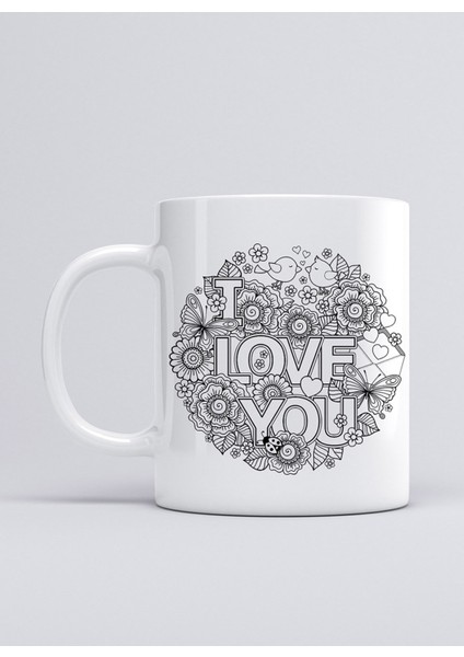 Love I Love You Kupa Mug