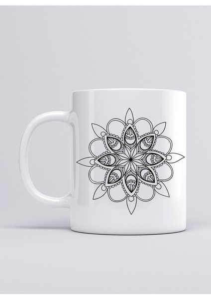 Mandala Black 05 Kupa Mug