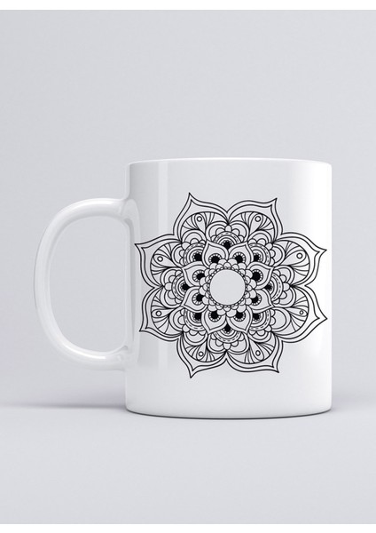 Mandala Black 07 Kupa Mug