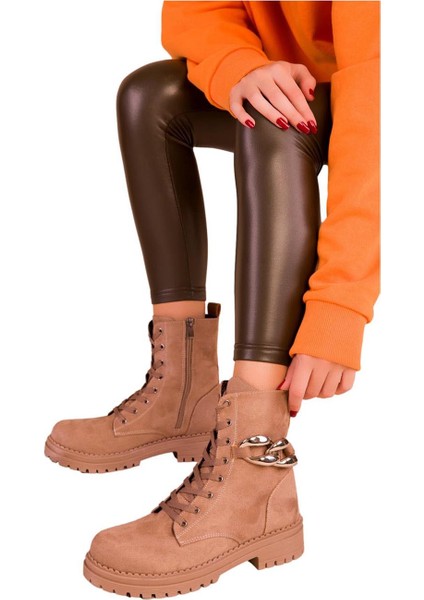 Kadın Süet Bot Zincir Toka Aksesuarlı fiyatları