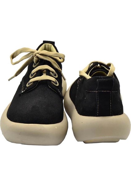 Kadın Dana Süet Bağcıklı Düz Kalın Tabanlı indirimleri