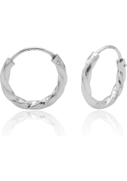 Dorika Model Halka Gümüş Küpe 14-Mm 201020852