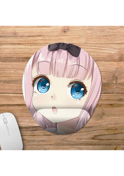 Kaguya-Sama: Love Is War Bilek Destekli Mousepad Model - 3 Oval fiyatları